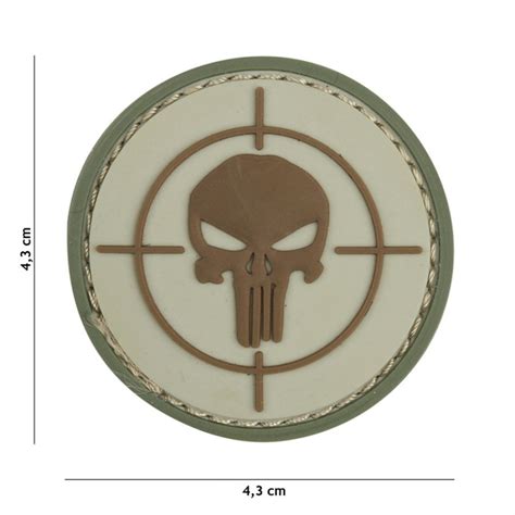 Patch 3d Pvc Punisher Target Coyote 101 Incorporated Accueil Sur