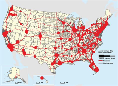 Annual Average Daily Traffic On The National Highway System 2012