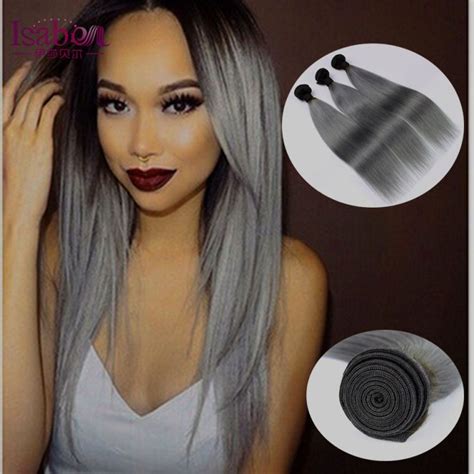 Silver Hair Ombre On Darkolive Skin Tones Cool
