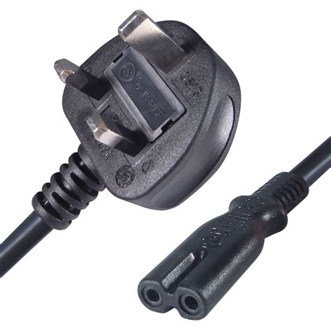 Uk 3 Pin Plug To C7 Figure 8 Power Leads Ebay