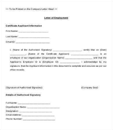 What is an employment application template? Letter of Employment Template - 9+ Free Word, PDF ...