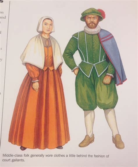 This Image Shows The Clothes Of The Middle Class During The Elizabethan Era The Middle Class