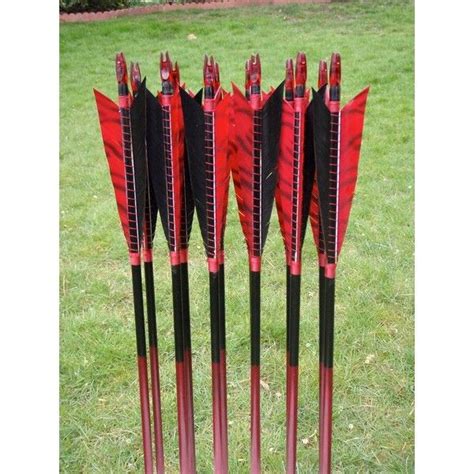 Red And Black Archer Arrows Archery Bows Traditional Archery Archery