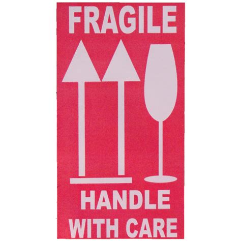 Tapes And Stickers Fragile Red 500