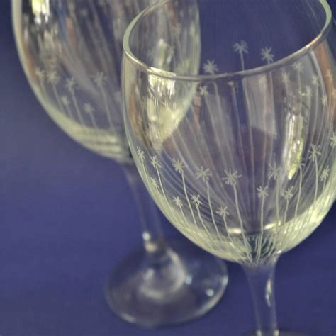 Hand Engraved Wine Glasses By The Corbeau Press