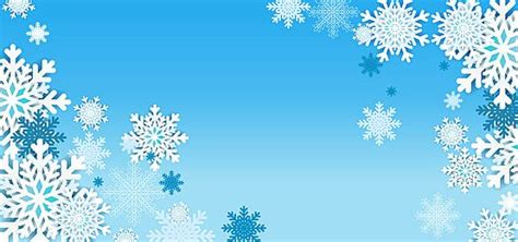 Elegant Gradation Winter Blue Winter Banner Background With Snowflake