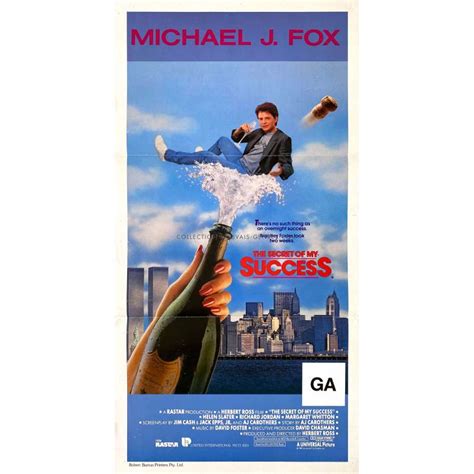 The Secret Of My Success Australian Movie Poster 13x30 In 1987