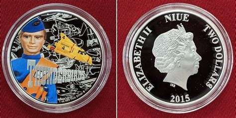 Niue Islands 2 Dollar Silbermünze 4 Ausgabe 2015 Thunderbirds