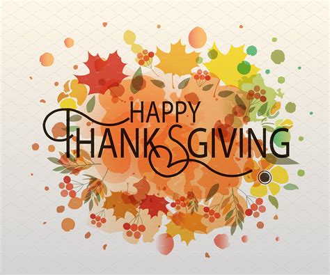 Happy Thanksgiving Card Templates And Themes ~ Creative Market