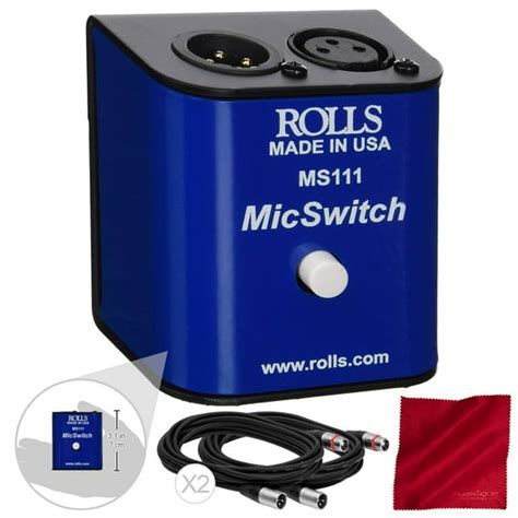 Rolls Ms111 Mic Switch Latching Or Momentary Microphone Mute Switch