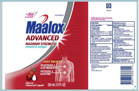 We did not find results for: Maalox Advanced Maximum Strength Cherry (liquid) Novartis ...
