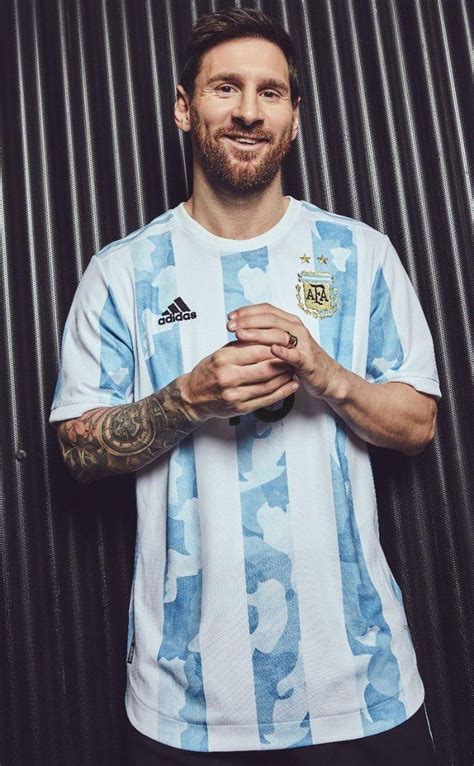 Ready For Big Action Messi Unveils Brand New Argentina Jersey
