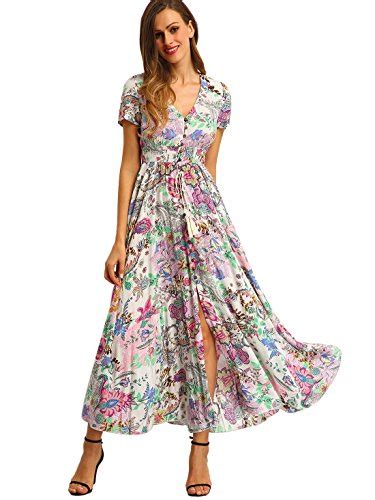 Wiholl womens dresses casual summer sundresses with pockets floral. Maxi Dress Floral Pink: Amazon.com