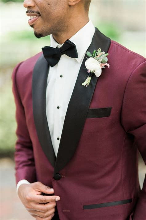 11 Burgundy Suits For Your Wedding Mens Wedding Style