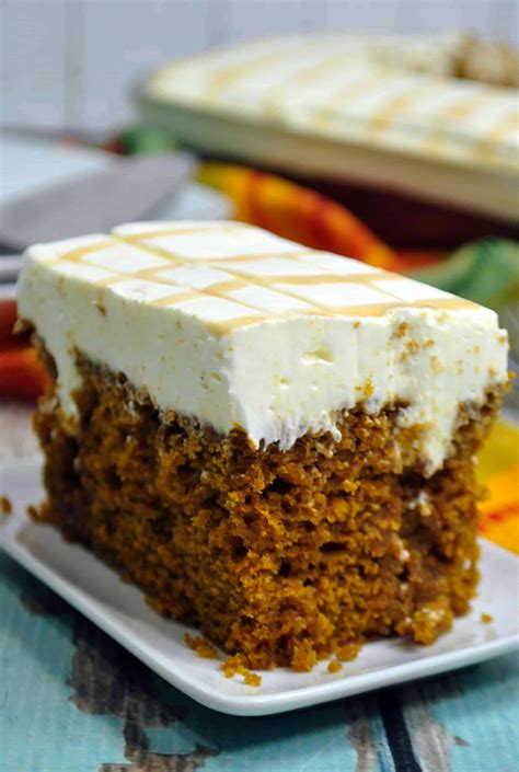 Caramel Cream Cheese Pumpkin Poke Cake Recipe Laptrinhx News