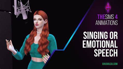 Sims 4 Animation Pose Singing Or Emotional Speech Free Download
