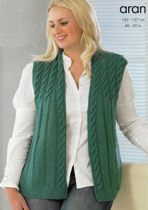 pdf knitting pattern plus size larger lady size aran jacket etsy