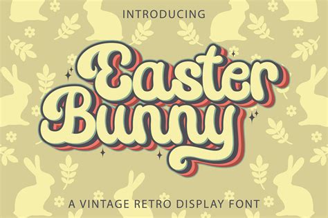 Easter Bunny Font By Kido Studio · Creative Fabrica