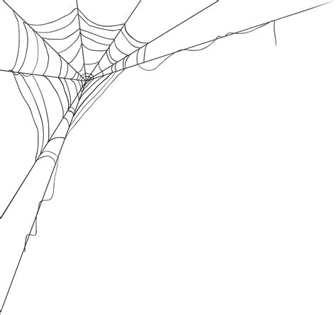 Spider Web Corner Png Clip Art Image In 2023 Spider Web Drawing