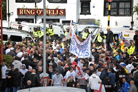 Protesters And Police At A Demonstration Editorial Photo Image Of