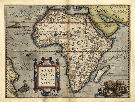 Orteliuss Map Of Africa 1570 Photograph By Library Of Congress