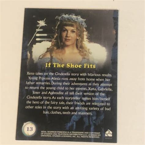 Xena Warrior Princess Trading Card Lucy Lawless Vintage 13 If The Shoe