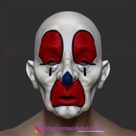 3d File Henchmen Dark Knight Clown Joker Mask Costume Helmet・3d