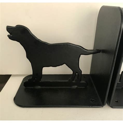 Vintage Black Lab Dog Bookends A Pair Chairish