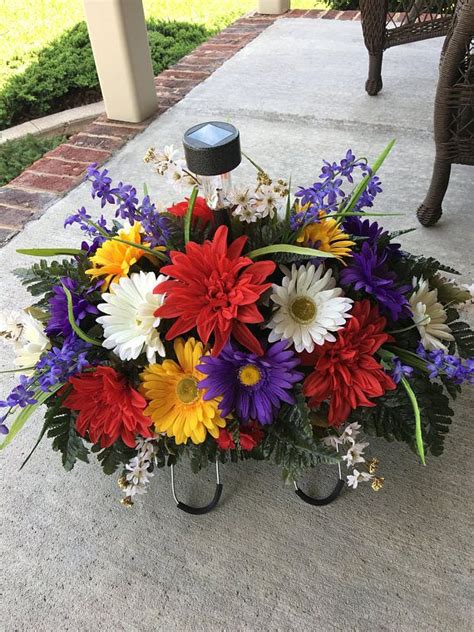 Maybe you would like to learn more about one of these? Cemetery Flowers~Cemetery Solar Light Saddle~Memorial ...