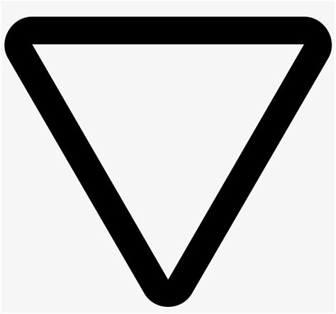 The Icon Is An Upside Down Equilateral Triangle Yield Sign