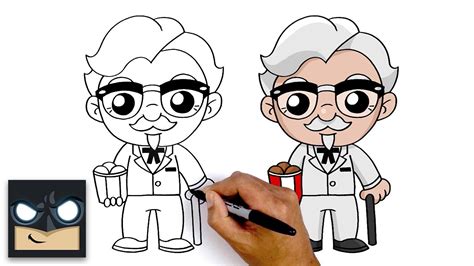 How To Draw Colonel Sanders KFC YouTube
