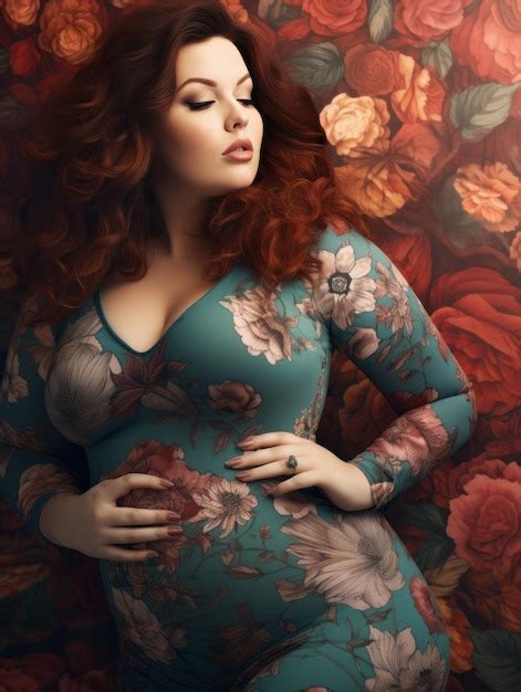 premium ai image plus size woman embracing her natural beauty