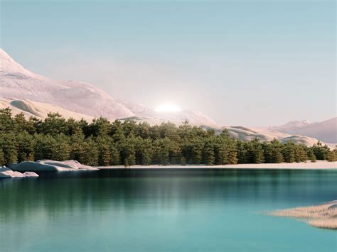 Wallpaper Windows 11 Lake And Forest Desert Microsoft Stock Desktop