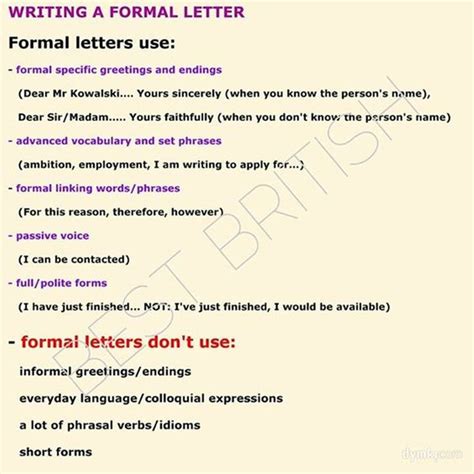learn english learn english formal letter writing