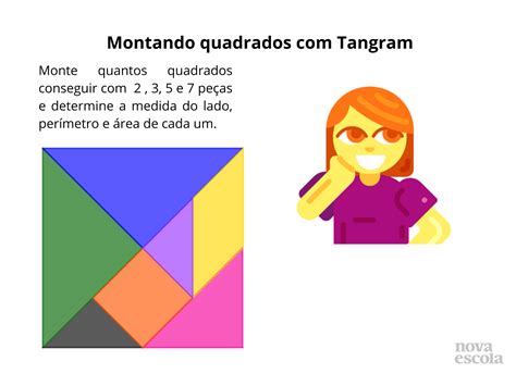Quadrado Com 3 Peças Do Tangram