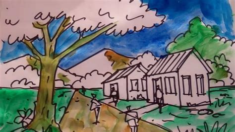 Como dibujar y pintar un paisaje usando la perspectiva ...