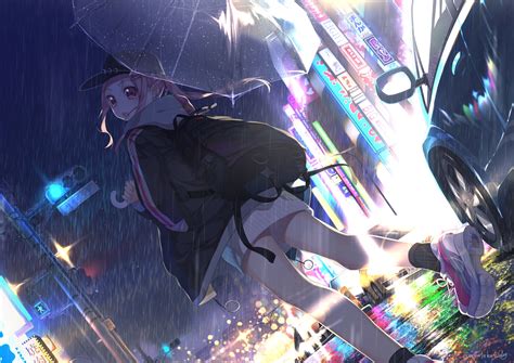 The Girl In The Rain Anime Wallpaper 4k Best Of Wallp