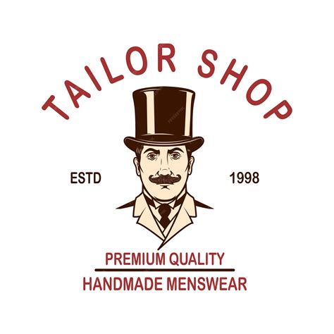 Premium Vector Tailor Shop Emblem Template Design Element For Logo