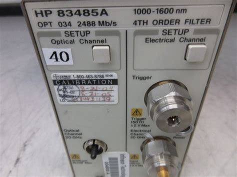 Fabexchange Auctions Hewlett Packard 83485a Optical Electrical