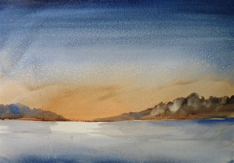 Dynamic Watercolour Skies Lesson Dawn And Dusk By Granville Danny Clarke