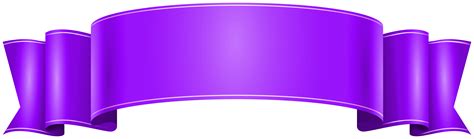 Banderines Purple Banner Design Transparent Background Png Clip Art
