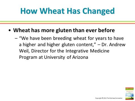 Copyright © 2011 The Wellness Connection Grains Learning Objectives
