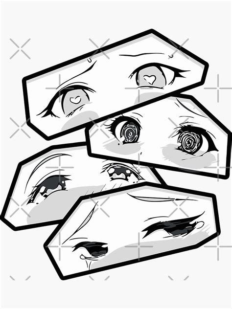 Ahegao Eyes Sticker For Sale By Dbauer831 Redbubble