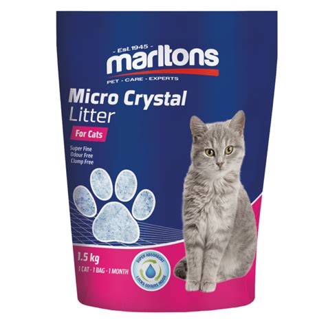 Marltons Cat Litter Micro Crystals 15kg Petgeez Pet Products