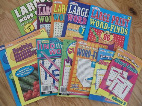 Wholesale Lot Of Word Find Puzzle Books New Large Print