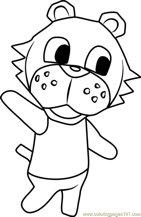 Bangle Animal Crossing Coloring Page For Kids Free Animal Crossing
