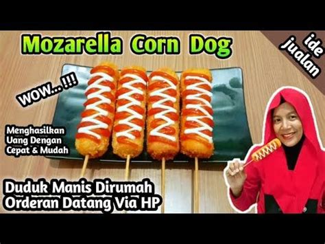 Resep corn dog sosis mozzarella dapat kamu yummy.ph membagikan cara membuat corn dog sosis mozzarella untuk 6 tusuk. IDE JUALAN || Mozarella Corn Dog - YouTube | Ide makanan, Makanan, Resep makanan