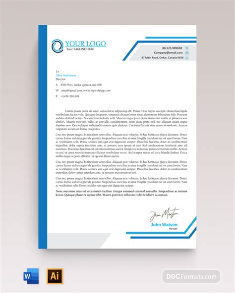 It is ideal for law firms and attorneys. 17+ FREE Business Letterhead Templates | MS Word, AI & PSD ...