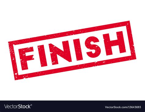 Finish Rubber Stamp Royalty Free Vector Image Vectorstock