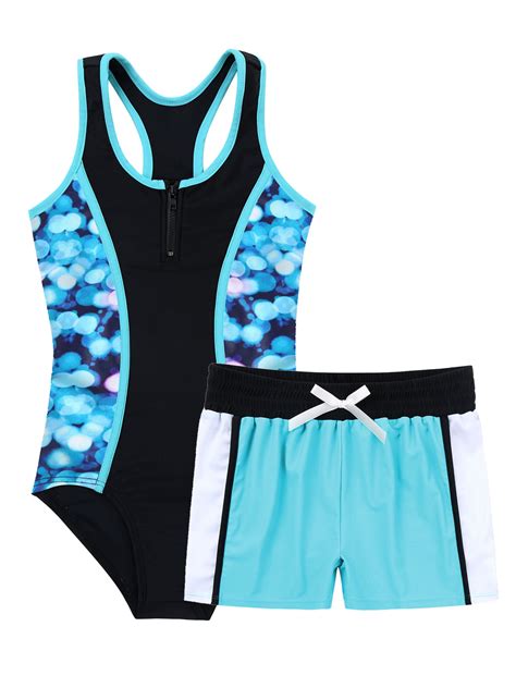 Cost Less All The Way Girls Two Piece Swimsuits Tankini Bathing Suit